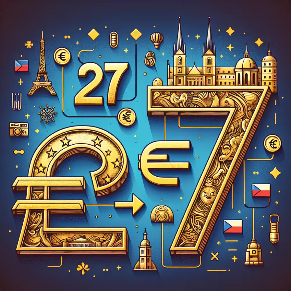 27 eur to czk